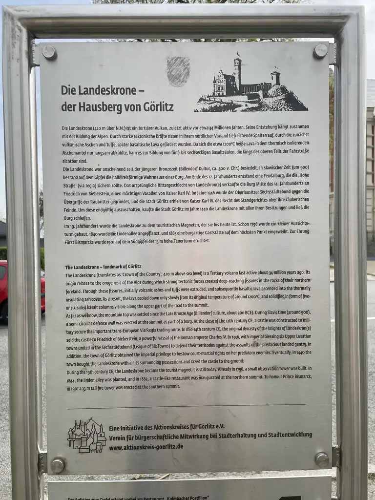 Zimmervermietung_Burghof_Görlitz_Tafel_Landeskrone